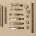 Various Stylish Metal Cabinet Handles With Different Decorative Designs And Shapes