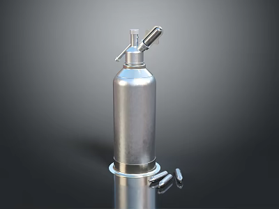 Stainless Steel Cream Whipper For Food Preparation Making Whipped Cream Dessert Toppings 3d model