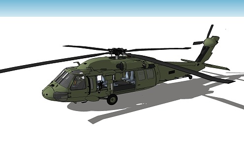 Modern Helicopter Aircraft 3d model