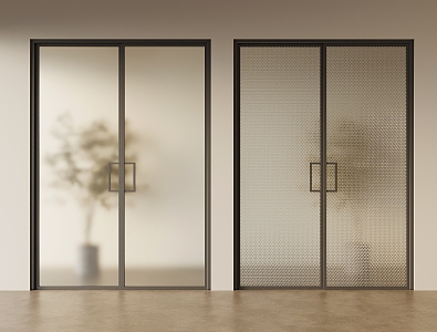 Modern sliding door 3d model