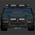 Blue And White Police Car With Red Blue Lights And Sleek Body Design Vehicle