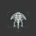 Fantasy Armored Creature Character With Spiked Shell Multiple Legs And Glowing Orange Core