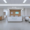 Modern Hospital Outpatient Ward Interior Design With Beds