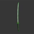 Traditional Japanese Samurai Sword With Handcrafted Blade And Intricate Handle Design