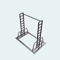 Multi Functional Sports Equipment With Ladder Structure And Stable Base Frame For Fitness Training