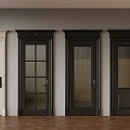 Different Styles Of Interior Doors With Glass Panels And Gold Handles