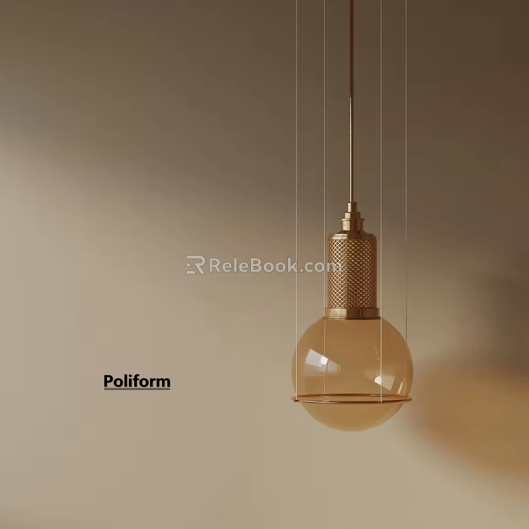 Modern chandelier 3d model