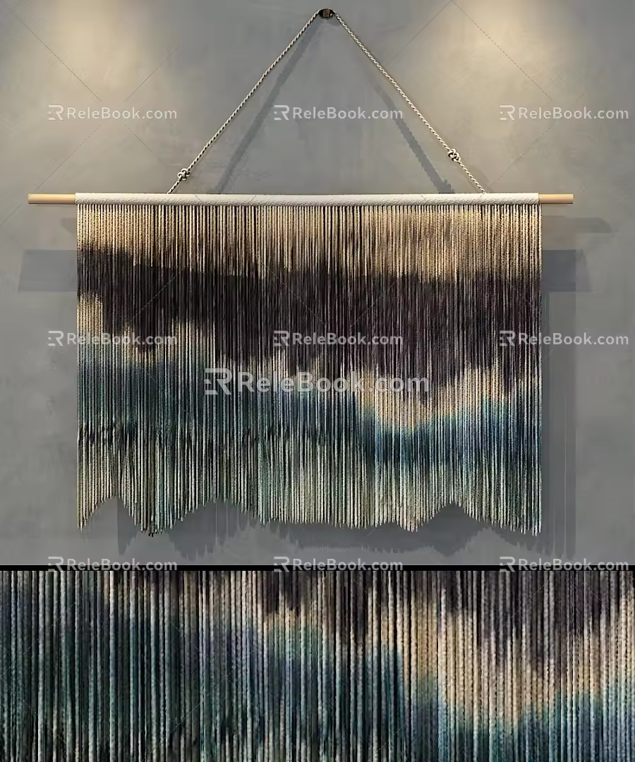 Nordic Tapestry Ethnic Tapestry Handmade Tapestry Dyed Tapestry 3d model