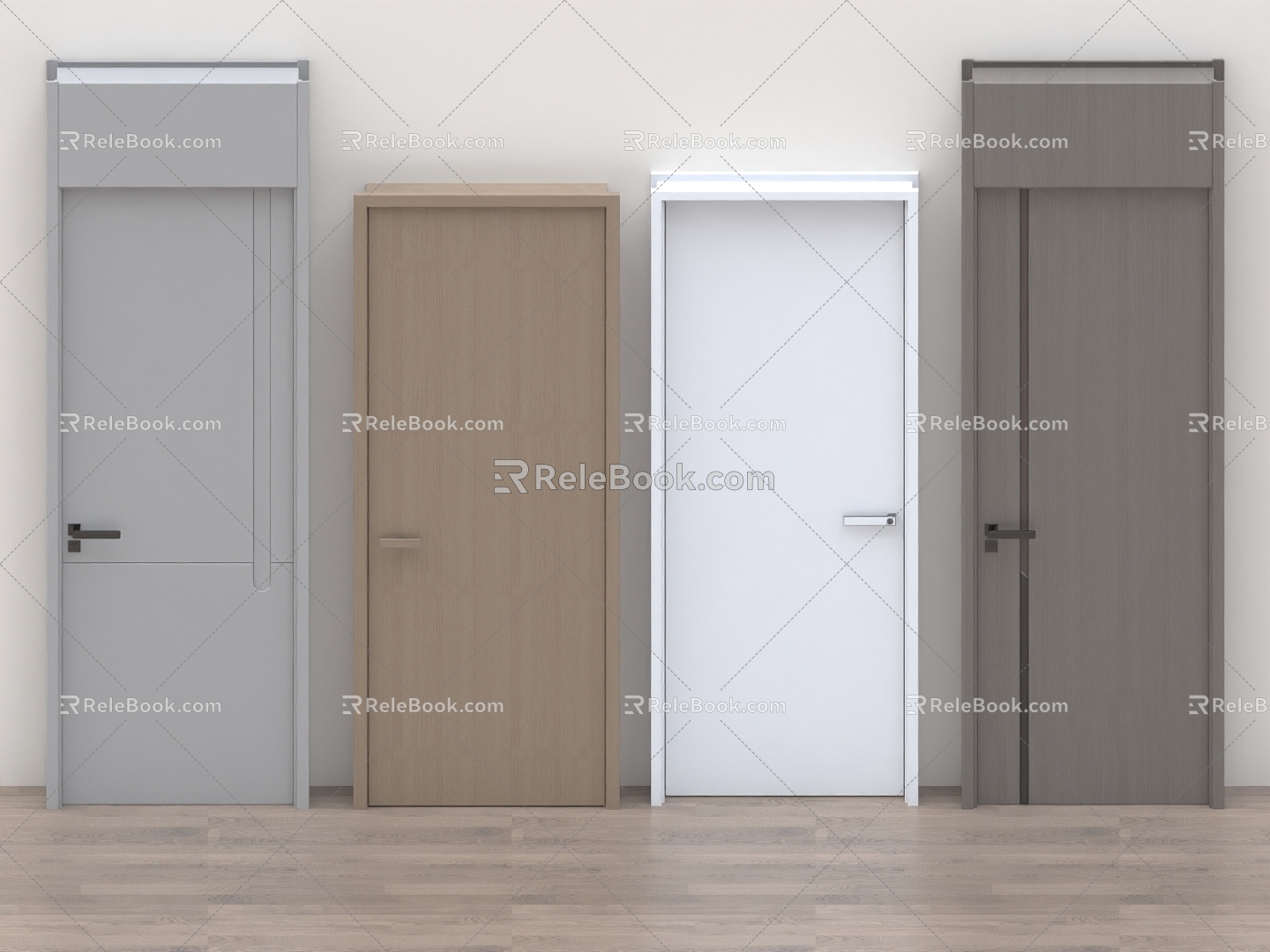 door wooden door bedroom door meeting room door glass door sliding door paint door security door office door 3d model