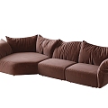 Modern petal sofa multiplayer sofa 3d model