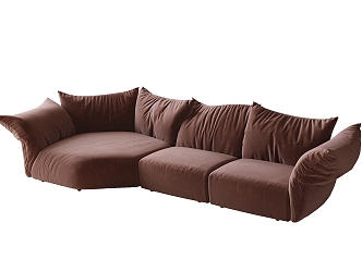 Modern petal sofa multiplayer sofa 3d model