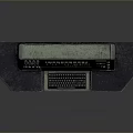 Vintage Computer Control Console With Multiple Buttons Display Screen Keyboard And Drawers