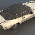 Scrap car broken car broken car abandoned car broken car broken car low face number low model simple model game sub-era film and television level super realistic high precision 3d model