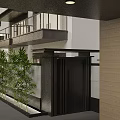 Elegant Modern Detached Villa With Chinese Wooden Grilles Courtyard And Entrance Lighting