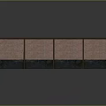 Single Story Building Model With Red Brick Walls And Gray Roof Panels