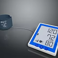 Digital Wrist Blood Pressure Monitor With Clear Display And Heart Icon