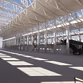 Modern Art Center Building With White Exterior And Large Windows In Open Plaza