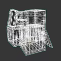 Wooden Display Shelves With Various Shapes Different Structures And Open Lids