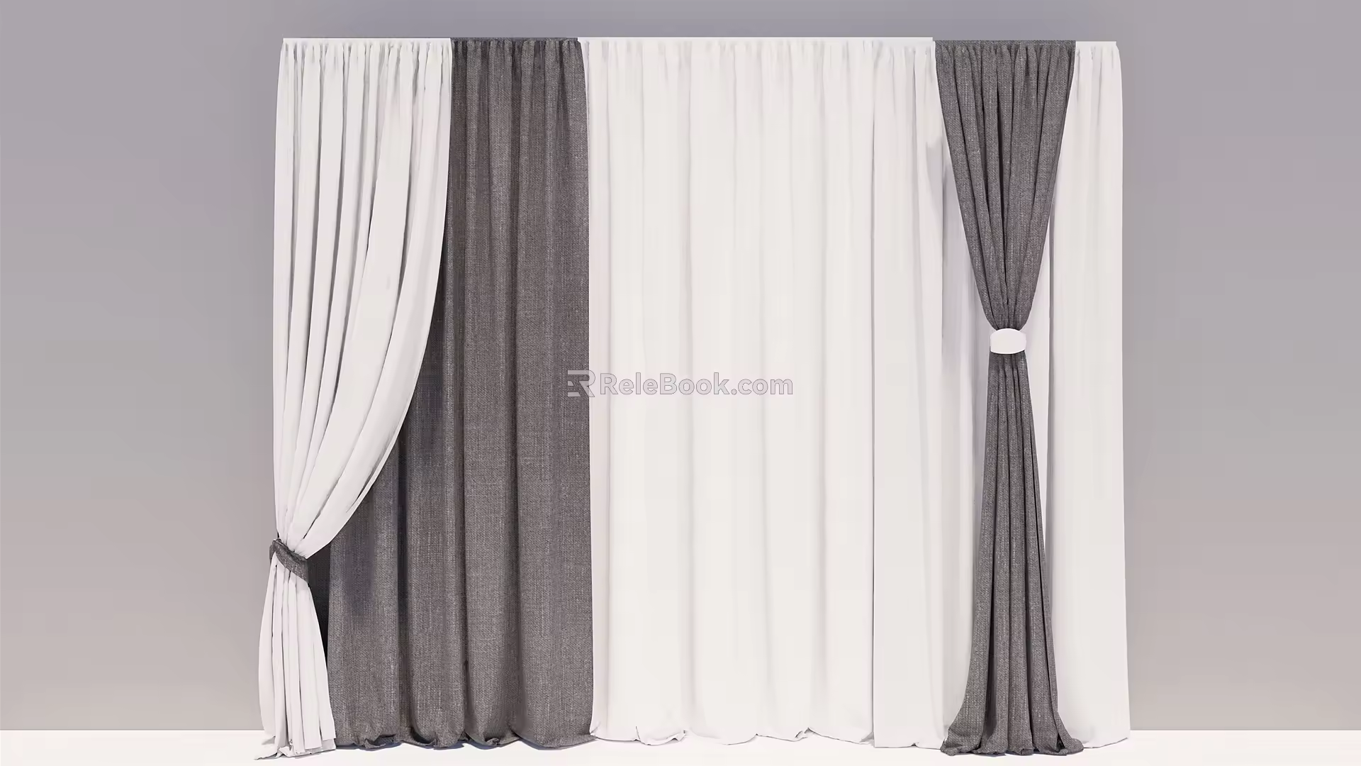 Modern Curtains 3d model