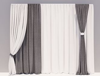 Modern Curtains 3d model