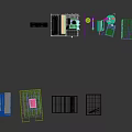 Multicolored Folder Organizers And Office Storage Boxes With Desk Stationery