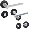 Modern Multicolor Door Handles With White Black Silver Styles And Contemporary Design