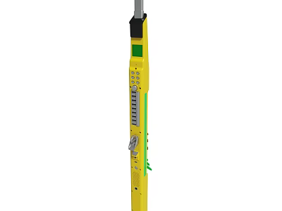 Other Yellow Measuring Tool With Digital Screen And Control Buttons 3d model