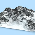 Serene Garden Landscape With Snow Covered Mountain Peaks And Natural Rock Formations