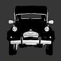 Black Vintage Classic Car With Retro Design And Sleek Body Style