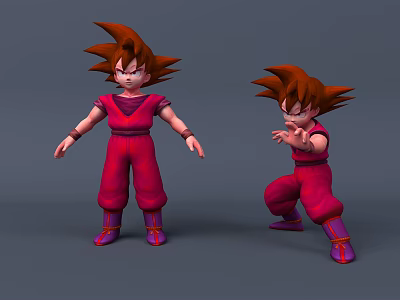 Modern Game Characters Cartoon Anime Characters 3d model