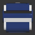 Blue And White Digital Pulse Oximeter With SpO2 And Heart Rate