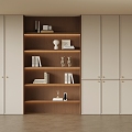 Middle Style Bookcase 3d model