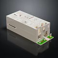 Architectural House Model With Detailed Interior Structure And Exterior Lawn Design