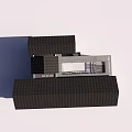 Modern Guesthouse Building With Dark Roof Large Windows And Balcony Under Blue Sky