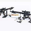 Realistic Military Action Figures With Weapons And Accessory Displays