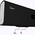 Modern Midea Black Wall Mounted Electric Heater For Home Use With Digital