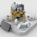 LEGO toy blocks Apollo 10 lunar module 3d model