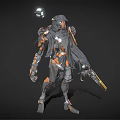 Modern Robots 3d model