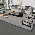 Sofa coffee table 3d model