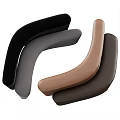 Leather Sectional Sofa In Modern Design With Multiple Color Choices And Curved Arms