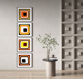 decorative painting 3d model