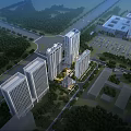 Modern School Building Complex With Tall Structures Green Areas And Campus Facilities