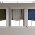 Window Roller Blinds In Three Colors Green Beige And Blue For Home Windows