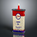 Casey Handy Oil Motor Product Clear Oil With Red Silver Can And Red Spout