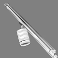 Modern Track Mounted Downlight Spotlights With White Black Gray Finish And Adjustable LED Lighting