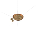 Whole Walnuts in Shell Served in Textured Wooden Bowl with Scattered Nuts on Dark Background