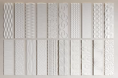 Modern wall panel 3d model