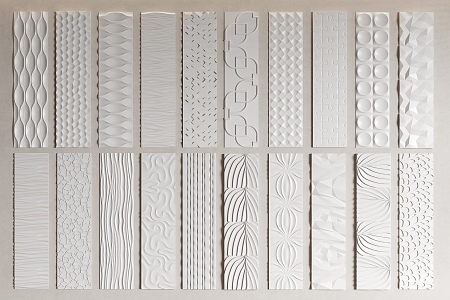 Modern wall panel 3d model