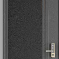 Modern Hinged Doors With Black Frames And Glass Panel Designs For Home Interior 3d model