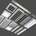 Various Styles LED Grille Lights With Modern Design For Office Commercial Ceiling Lighting